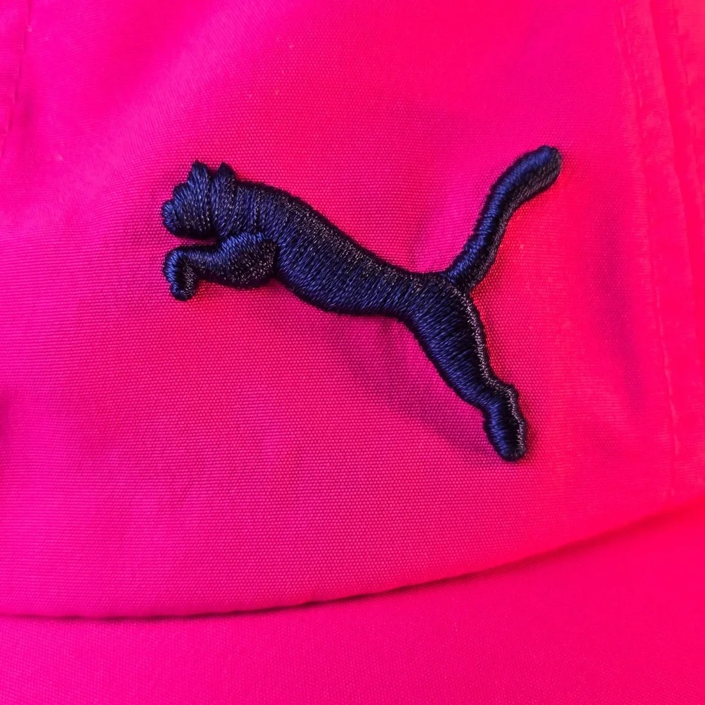 Puma Kids Hot Pink Navy Blue Athletic Baseball Cap Adjustable Hat